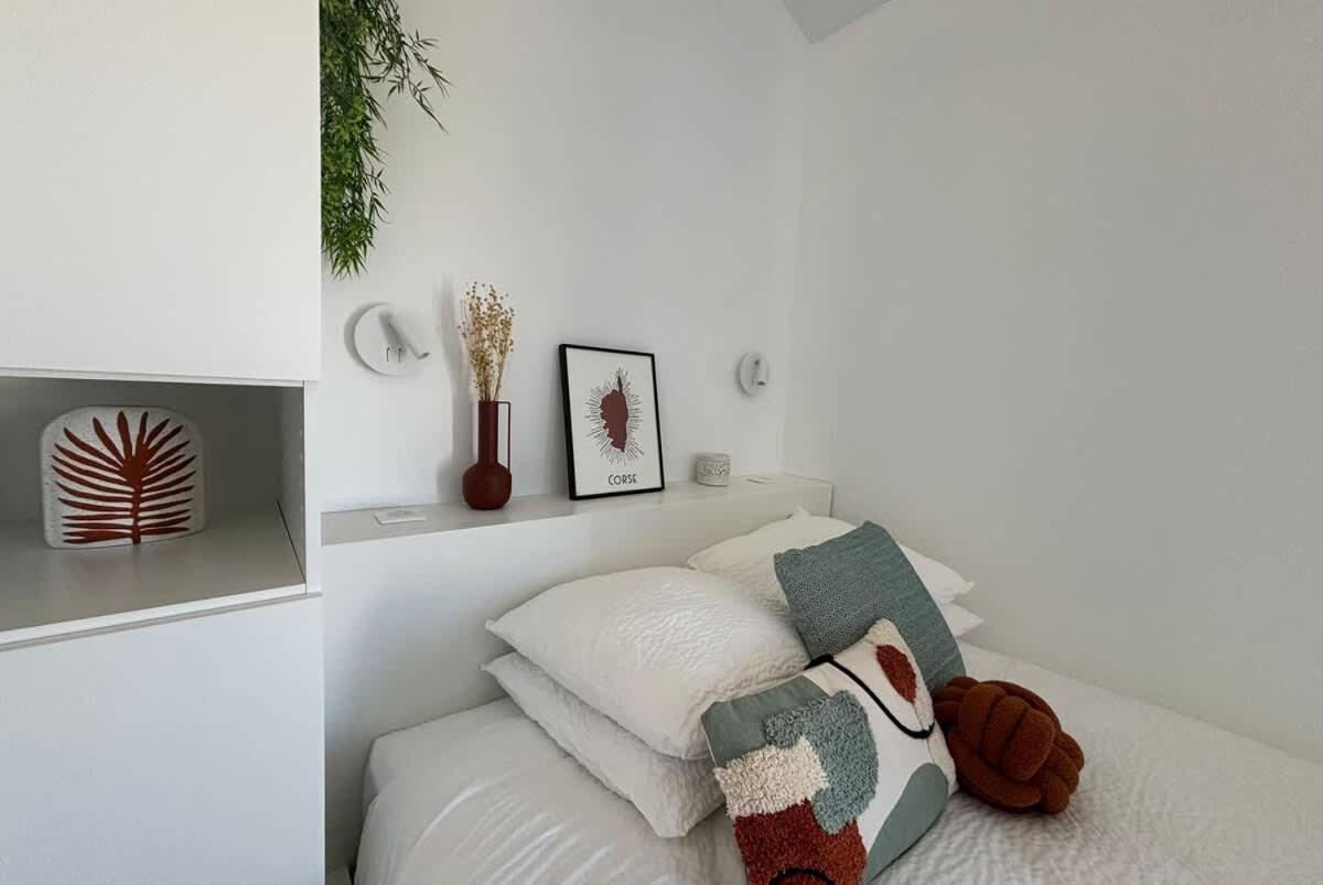 Studio Vue Mer A Porticcio Piscine Et Parking Zewnętrze zdjęcie